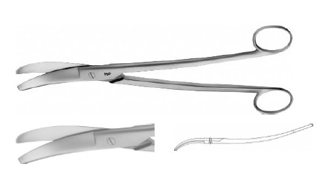 САЙБОЛД УТРОБН. НОЖИЦІ ВИГНУТ. Т/Т245MM